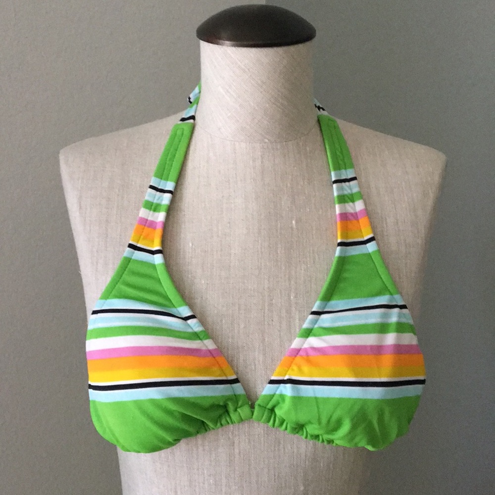Woman’s Striped Bikini Top